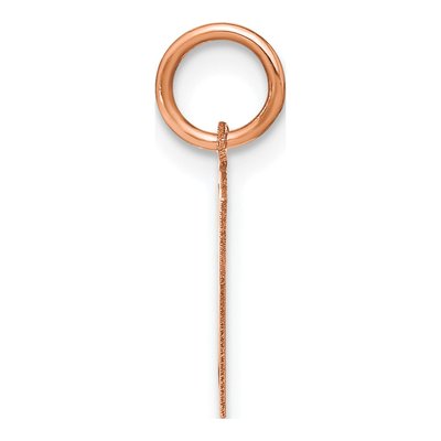 Rose Gold-Plated Sterling Silver Letter N Pendant – view 2