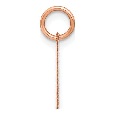 Rose Gold-Plated Sterling Silver Letter R Pendant – view 2