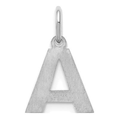 Sterling Silver Letter A Pendant – view 4