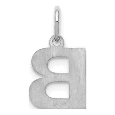 Sterling Silver Letter B Pendant – view 4