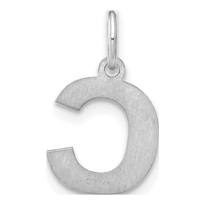 Sterling Silver Letter C Pendant – view 3