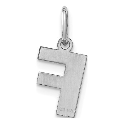 Sterling Silver Letter F Pendant – view 3