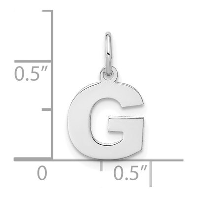 Sterling Silver Letter G Pendant – view 4