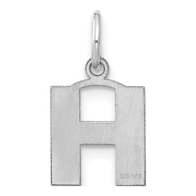 Sterling Silver Letter H Pendant – view 3