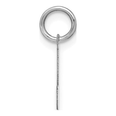 Sterling Silver Letter J Pendant – view 2