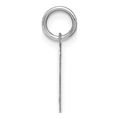 Sterling Silver Letter N Pendant – view 2