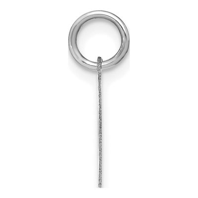 Sterling Silver Letter O Pendant – view 2