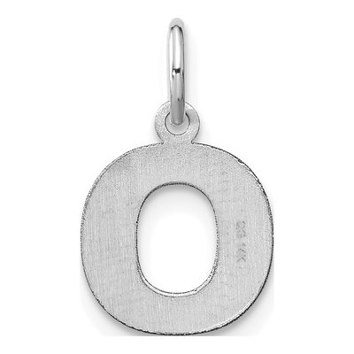 Sterling Silver Letter O Pendant – view 3