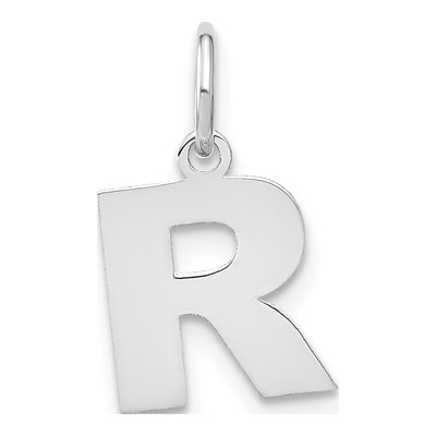 Sterling Silver Letter R Pendant
