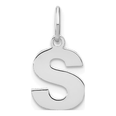 Sterling Silver Letter S Pendant