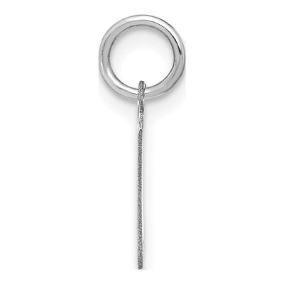 Sterling Silver Letter W Pendant – view 2
