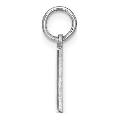 14K White Gold Letter A Pendant – view 2