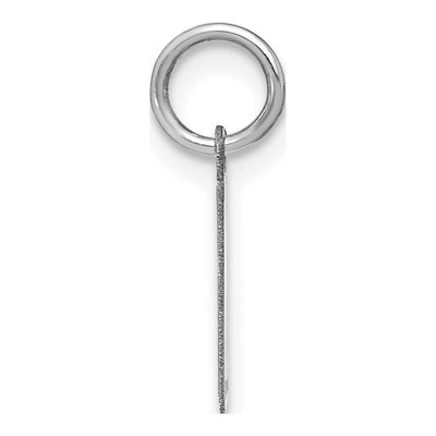 14K White Gold Letter I Initial Pendant – view 2