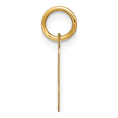 14K Yellow Gold Letter E Pendant – view 3
