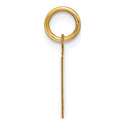 14K Yellow Gold Letter H Pendant – view 3
