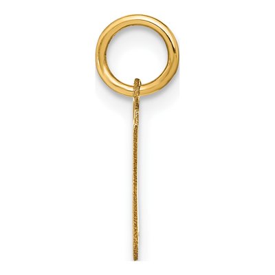 14K Yellow Gold Letter W Pendant – view 3