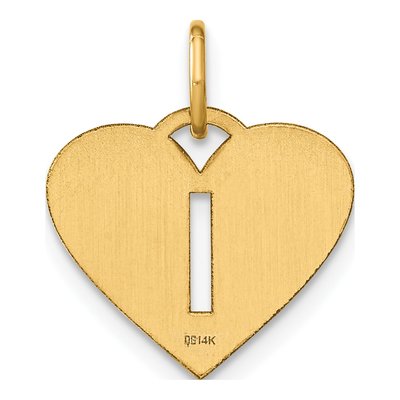 Gold-Plated Sterling Silver Initial I Heart Charm – view 4