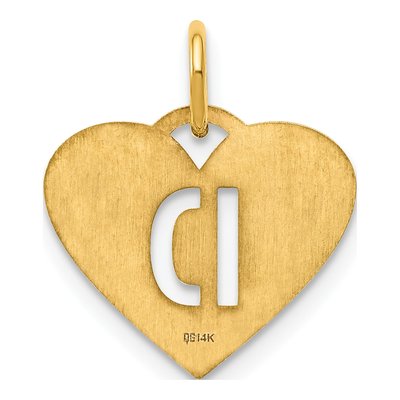 14K Yellow Gold Letter D Pendant – view 4