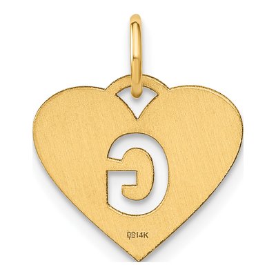 14K Yellow Gold Letter G Charm – view 3