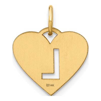 14K Yellow Gold Letter L Pendant – view 3