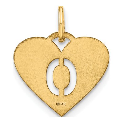 14K Yellow Gold Letter O Pendant – view 4