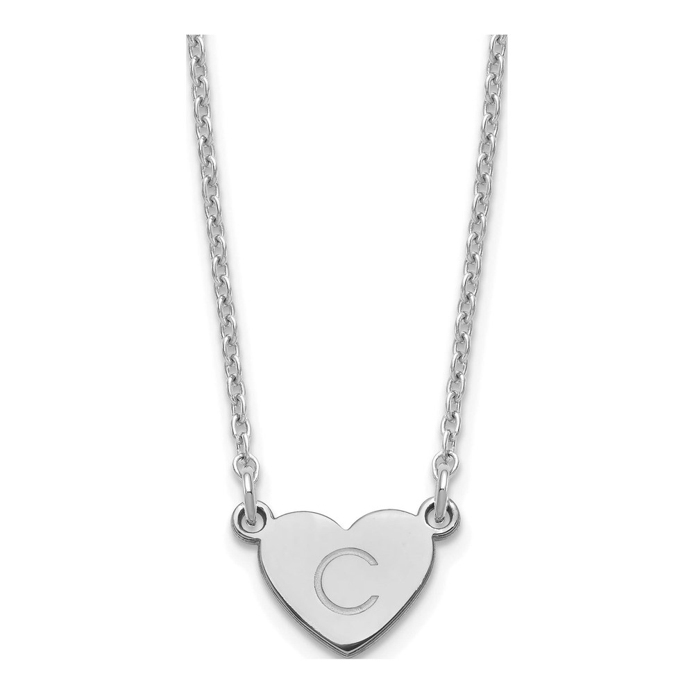 Personalized Initial Heart Necklace