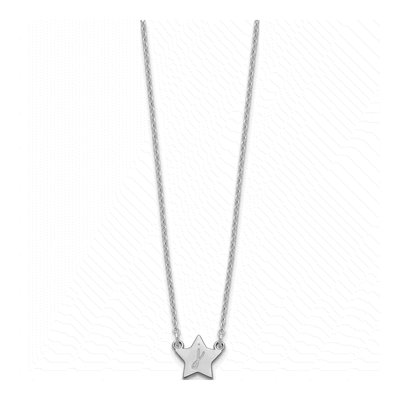 Sterling Silver Personalized Initial Star Necklace – view 2