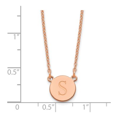 Rose Gold-Plated Sterling Silver Initial Necklace – view 2