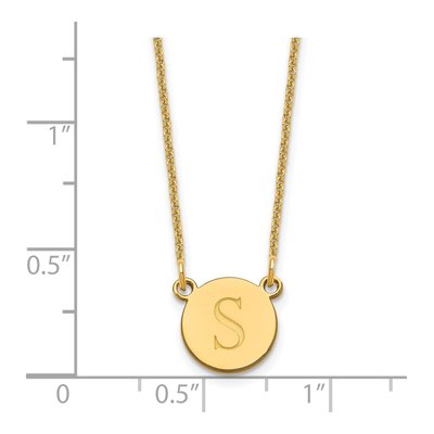 14K Yellow Gold Personalized Initial Necklace – view 3