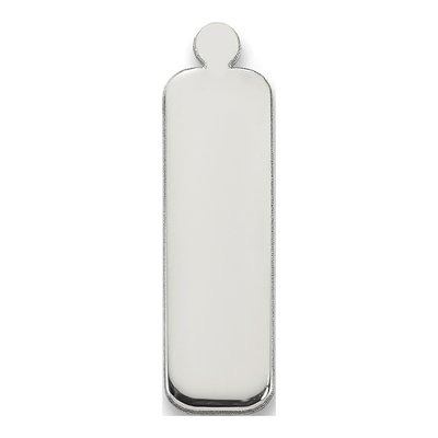 Sterling Silver Small Vertical Blank Bar Finding