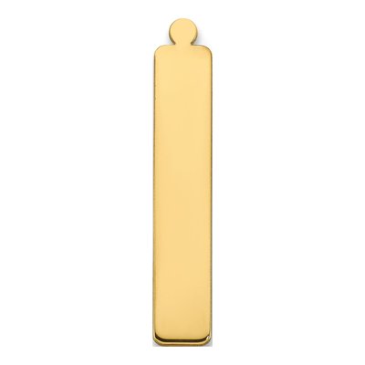 14K Yellow Gold Large Vertical Blank Bar Finding
