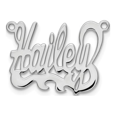 Sterling Silver Personalized Name Plate Pendant