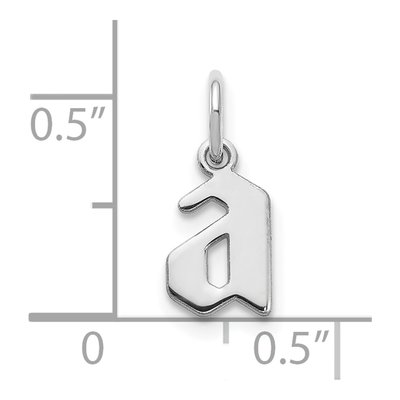 Sterling Silver Lowercase Letter A Pendant – view 3