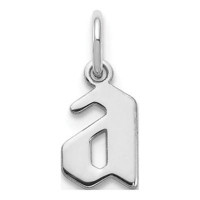 Sterling Silver Lowercase Letter A Pendant