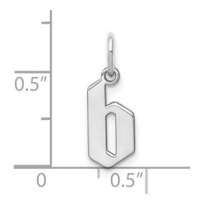 Sterling Silver Lowercase Letter B Pendant – view 3