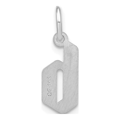 Sterling Silver Lowercase Letter B Pendant – view 4