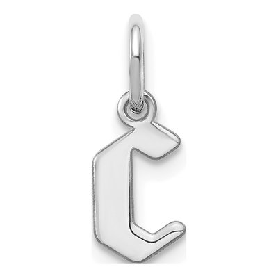 Sterling Silver Letter C Pendant