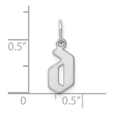 Sterling Silver Lowercase Letter D Pendant – view 3