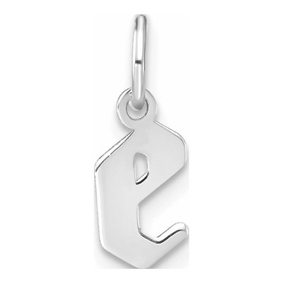 Sterling Silver Lowercase Letter E Pendant