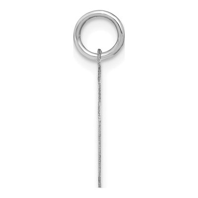 Sterling Silver Lowercase Letter F Pendant – view 2