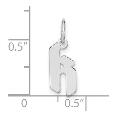 Sterling Silver Lowercase Letter K Pendant – view 3