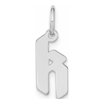 Sterling Silver Lowercase Letter K Pendant