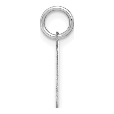Sterling Silver Lowercase Letter L Pendant – view 2