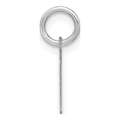 Sterling Silver Lowercase Letter M Pendant – view 2