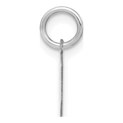 Sterling Silver Lowercase Letter O Pendant – view 2