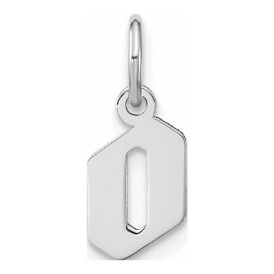 Sterling Silver Lowercase Letter O Pendant