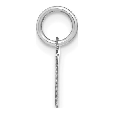 Sterling Silver Lowercase Letter R Pendant – view 2