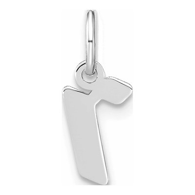 Sterling Silver Lowercase Letter R Pendant