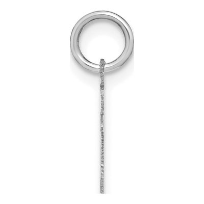 Sterling Silver Lowercase Letter T Pendant – view 2
