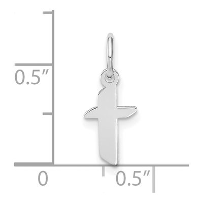 Sterling Silver Lowercase Letter T Pendant – view 3